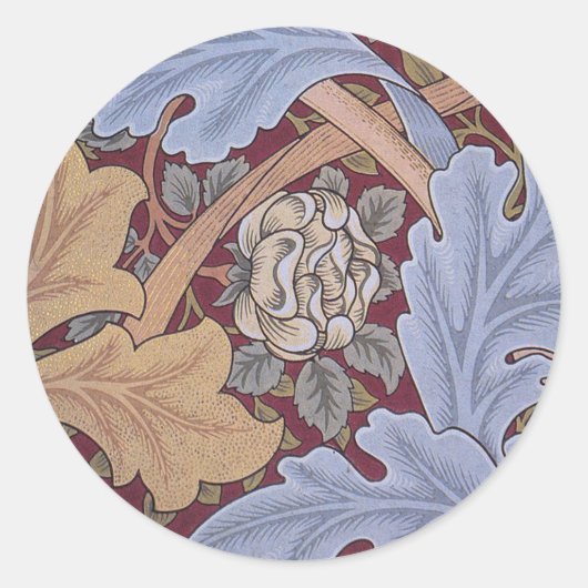 Sticker Rond William Morris - St James 1880 (Devant)