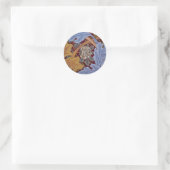 Sticker Rond William Morris St James Acanthus Fond d'écran (Sac)