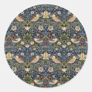 Sticker Rond William Morris Strawberry Thief
