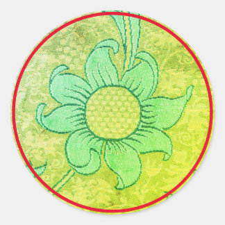 Sticker ROND William Morris TEXTILE DESIGN