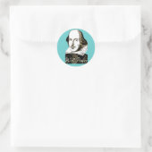 Sticker Rond William Shakespeare Will Power T (Sac)