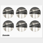 Sticker Rond Williamsburg bridge à New York (Feuille)