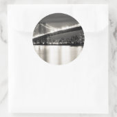 Sticker Rond Williamsburg bridge à New York (Sac)