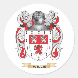 Sticker Rond Willis Family Crest (Armoiries)
