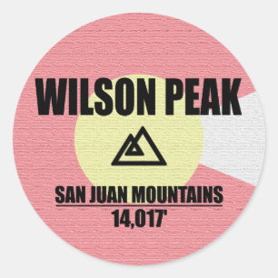 Sticker Rond Wilson Peak