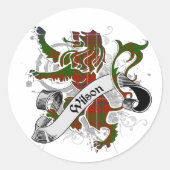 Sticker Rond Wilson Tartan Lion (Devant)