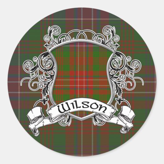 Sticker Rond Wilson Tartan Shield (Devant)
