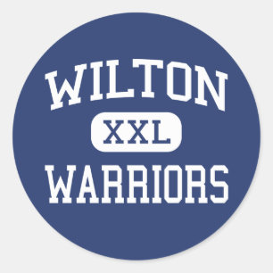 Sticker Rond Wilton - Guerriers - High - Wilton Connecticut