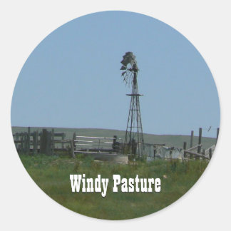Sticker Rond Windy Pasture