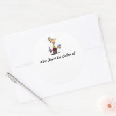 Sticker Rond Wine_Taster, vin de la cave de (Enveloppe)