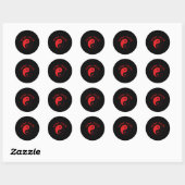 Sticker Rond Wing Chun Kung Fu (Feuille)