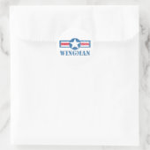 Sticker Rond Wingman Vintage (Sac)