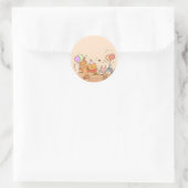Sticker Rond Winnie l'anniversaire de Pooh (Sac)