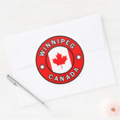 Sticker Rond Winnipeg Canada (Enveloppe)