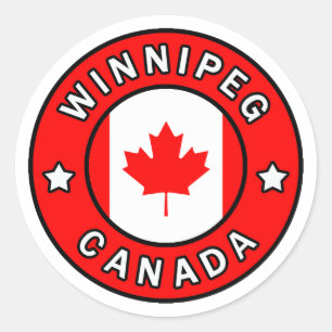 Sticker Rond Winnipeg Canada