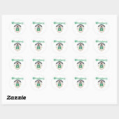 Sticker Rond Winnipeg Canada (Feuille)