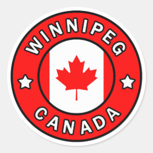 Sticker Rond Winnipeg Canada