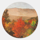 Sticker Rond Winslow Homer, Autumn Treetops, (Devant)