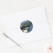 Sticker Rond Winslow Homer - Indian Village Adirondacks (Enveloppe)