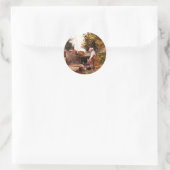 Sticker Rond Winslow Homer peinture, Au puits (Sac)
