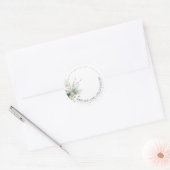 Sticker Rond Winter Greenery Blank Homemade Jar Canning (Enveloppe)