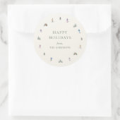 Sticker Rond WINTER SLOPES Holiday (Sac)