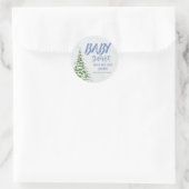 Sticker Rond Winter with Festive Tree (Sac)