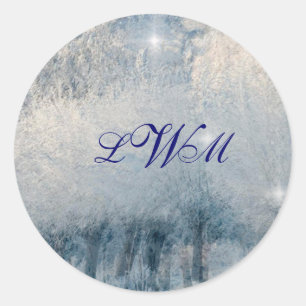 Sticker Rond Winter Wonderland