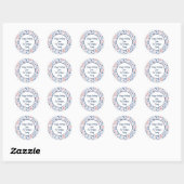 Sticker Rond Winter Wonderland (Feuille)