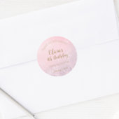 Sticker Rond Winter Wonderland Snowflake Merci Anniversaire