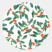 Sticker Rond Winterberry (Classic) (Devant)