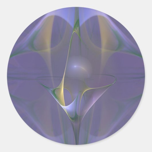 Sticker Rond Winterini Faery Martini Art (Devant)