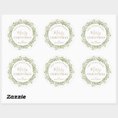 Sticker Rond Wire Noël Maison de vacances Baking (Feuille)