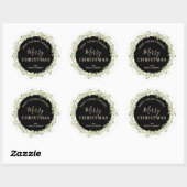 Sticker Rond Wire Noël Maison de vacances Baking (Feuille)