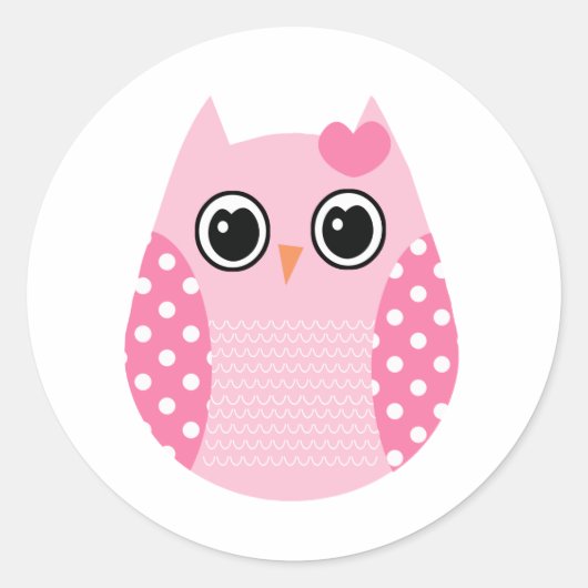 Sticker Rond Wise Owl (Devant)