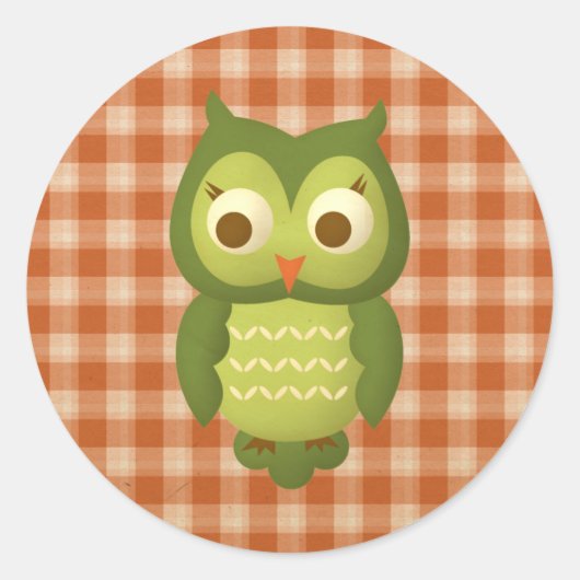 Sticker Rond Wise Owl (Devant)