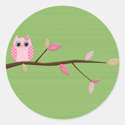 Sticker Rond Wise Owl (Devant)