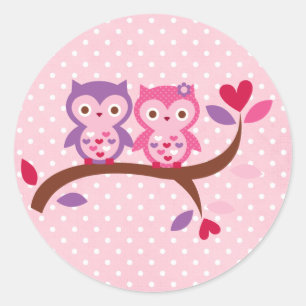 Sticker Rond Wise Owl