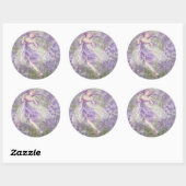Sticker rond Wisteria (Feuille)
