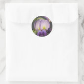 Sticker Rond Wisteria violette de gros plan (Sac)
