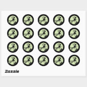 Sticker Rond Witch Vane Moon (Feuille)