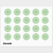 Sticker Rond With love add couple name wedding simple minimal  (Feuille)