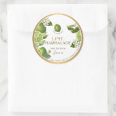 Sticker Rond Witty Logo Design Elegant Lime Marmalade (Sac)