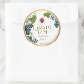 Sticker Rond Witty Logo Design Élégante Jelly Jam Grape (Sac)