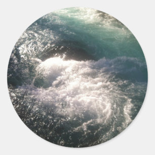 Sticker Rond Wizard Falls sur la rivière Metolius