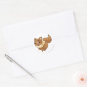 Sticker Rond Wocky Brown (Enveloppe)