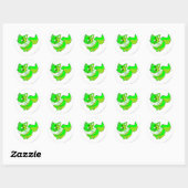 Sticker Rond Wocky Glower (Feuille)