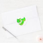 Sticker Rond Wocky Glower (Enveloppe)