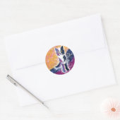 Sticker Rond Wolf Ciel Twilight (Enveloppe)