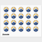 Sticker Rond Wolf Creek Colorado (Feuille)